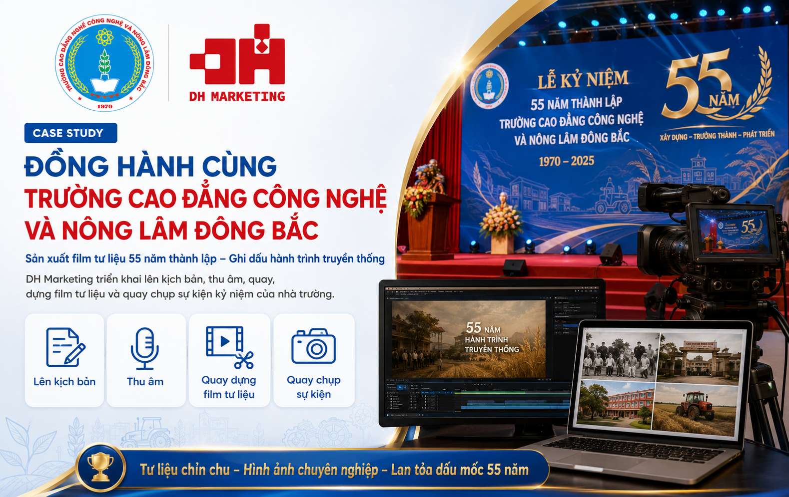 Trường Cao đẳng Công nghệ và Nông Lâm Đông Bắc – Lưu giữ hành trình 55 năm bằng phim tư liệu giàu cảm xúc