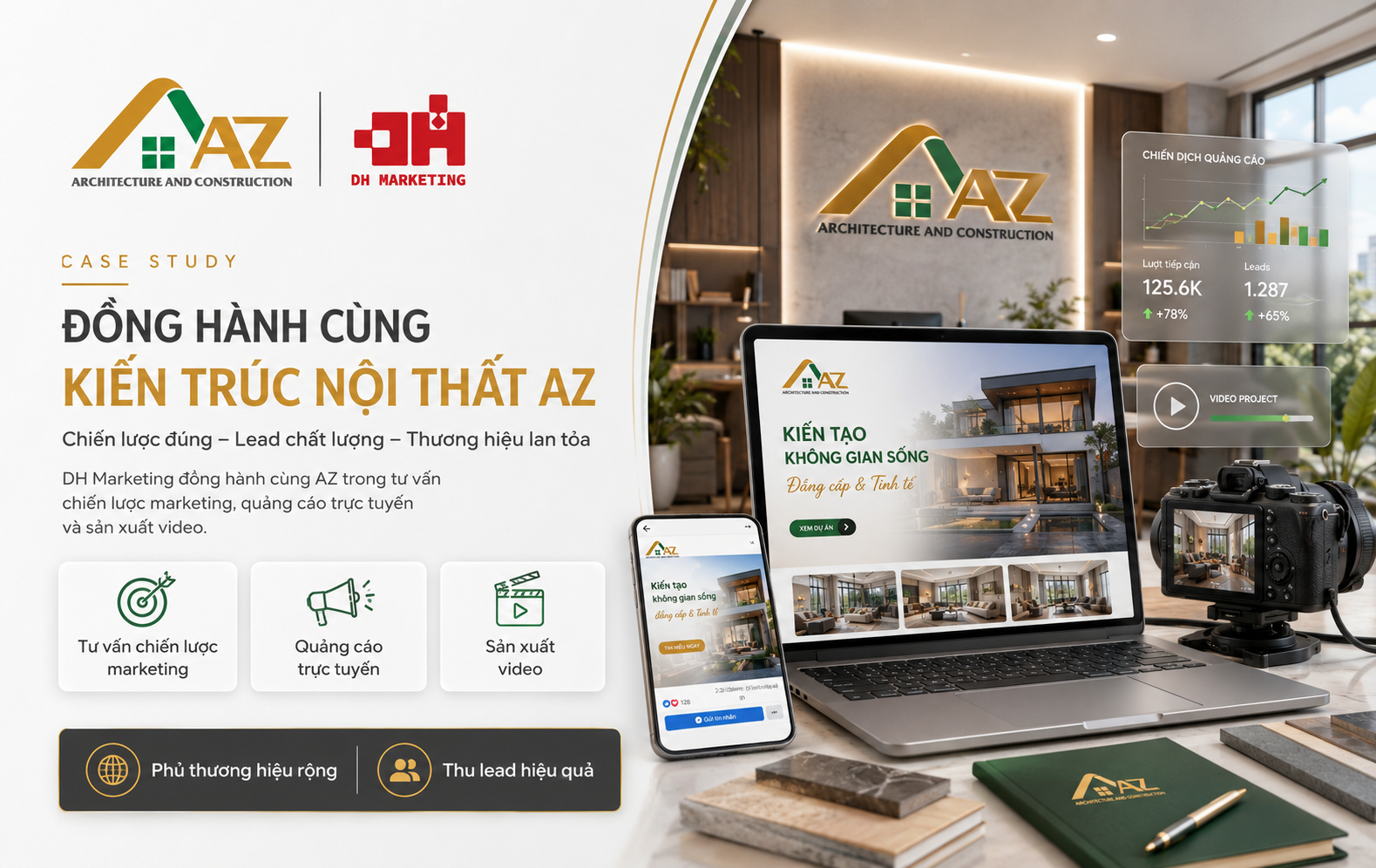 Kiến trúc Nội thất AZ – Phủ rộng thương hiệu, tối ưu khách hàng tiềm năng