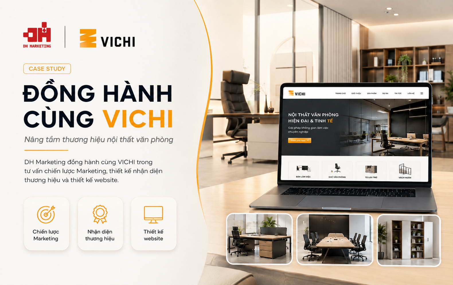 Vichi – Đồng bộ nhận diện, website và chiến lược Marketing cho thương hiệu nội thất