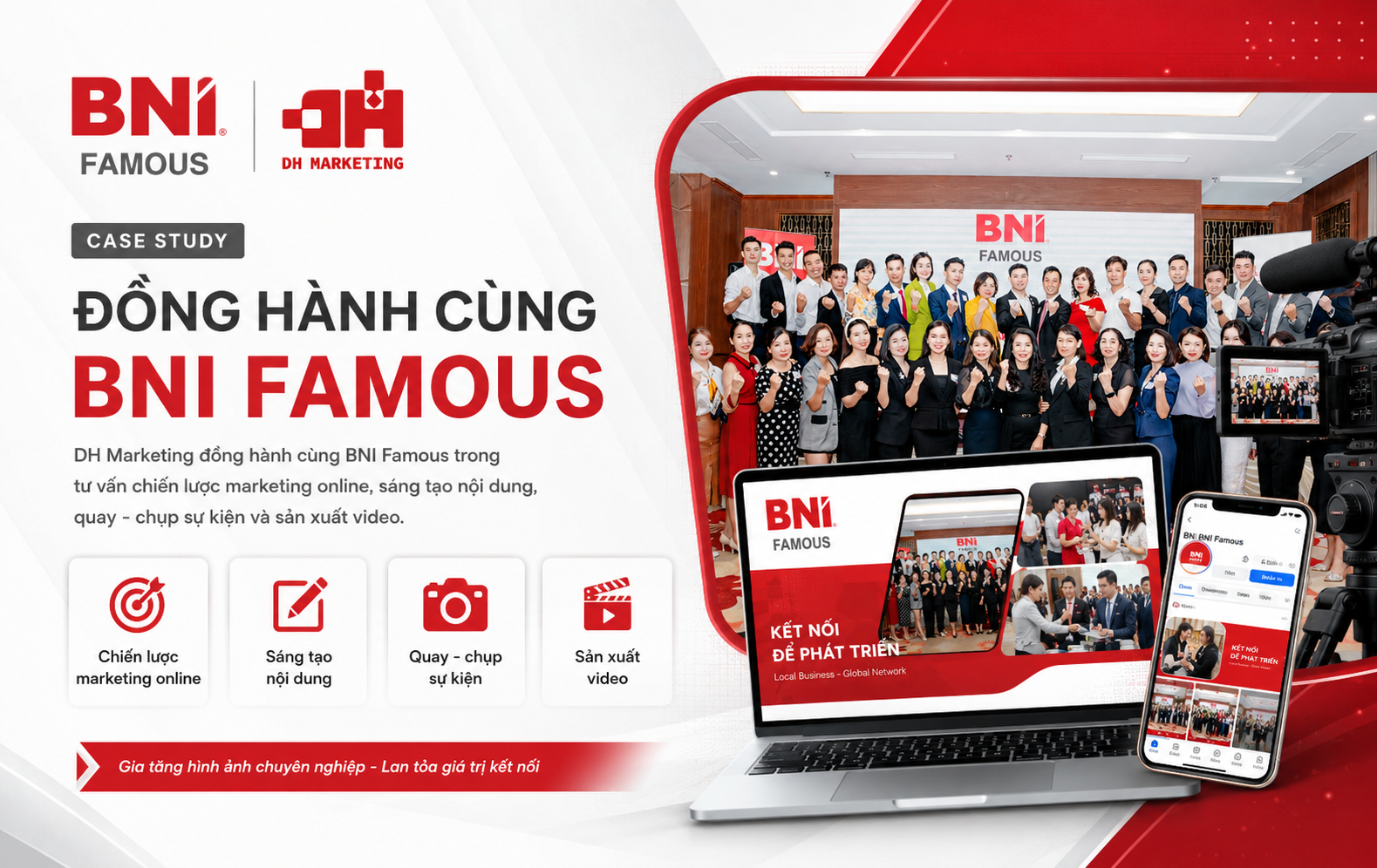 BNI Famous Bắc Ninh – Lan tỏa giá trị kết nối bằng chiến lược nội dung và Media chuyên nghiệp