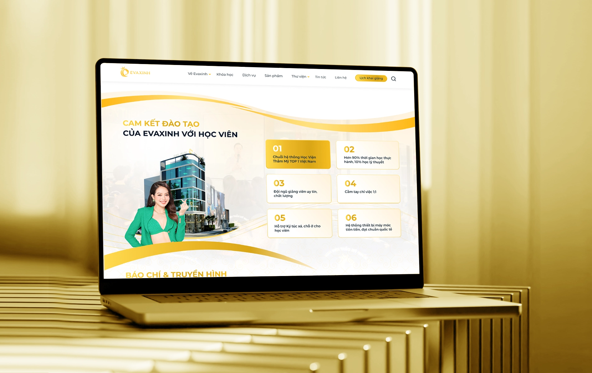 Học viện Thẩm mỹ Eva Xinh - Giải pháp cho trung tâm đào tạo làm đẹp